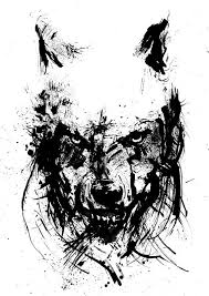 If you're planning on completing the drawing in ink, keep the balance of black and white in mind. Angry Wolf Black And White Art Ink Drawing Animal Art Ink Splatter Wolf Face Sketch Art Archival Fine Art Print Wolf Print Wolf Black And White Wolf Tattoos Angry Wolf