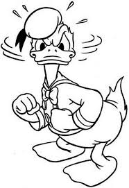 Coloring pages can be an interesting learning tool; Duck Coloring Pages Cute Donald Duck Drawing Novocom Top