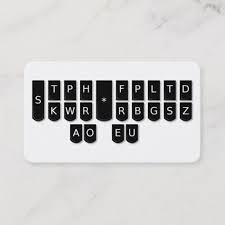 court reporter black steno machine keys cards zazzle com