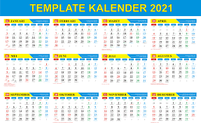 Tanpa terasa tidak lama lagi kita akan memasuki tahun 2021. Free Download Template Kalender Tahun 2021 Calendar Printables Monthly Calendar Printable Templates