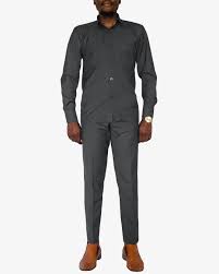 Kaunda suit suits fashion outfits double breasted suit. Grey Kaunda Suit
