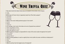 Check spelling or type a new query. Free Printable Wine Trivia Quiz With Answer Key