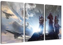 Destiny 3 Teilig Auf Leinwand Xxl Riesige Bilder Fertig Gerahmt Mit Keilrahmen Kunstdruck Auf Wandbild Mit Rahmen Bilder G Keilrahmen Wandbilder Kunstdruck