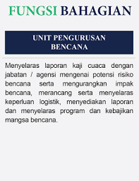 Jawatankuasa pengurusan dan bantuan bencana daerah keahlian pengerusi : Portal Kerajaan Negeri Selangor Darul Ehsan