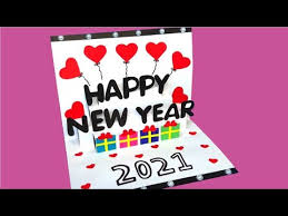 Create a blank new year card. Video Happy New Year Card