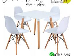 Su diseño limpio y moderno complementará cualquier. Juego De Comedor Eames Nordico Quito Anuto Clasificados