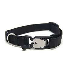 Black Dog Collar With Fidlock Magnetic Buckle Black Dog Dog Collar Buckle