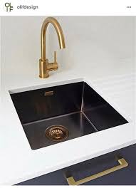Kitchen sinks └ kitchen └ home, furniture & diy all categories antiques art baby books, comics & magazines business enki ks037 rose gold kitchen sink rectangular stainless steel undermount inset. Pin By Brigitte Frank On Êœá´á´á´‡ Black Kitchen Sink Brass Kitchen Sink Brass Kitchen Tap