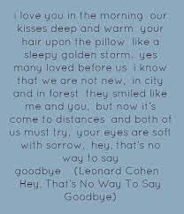 I Love You In The Leonard Cohen Quotes Leonard Cohen Lyrics Leonard Cohen