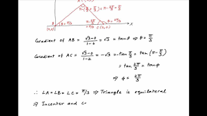It is typically represented by the letter 'i'. Find The Incenter Of The Triangle With Vertices 1 Sqrt 3 0 0 And 2 0 Youtube