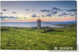 With the beautiful ocean view as the backdrop, is. Doonagore Castle At Sunset Co Clare Ireland Canvas Print Pixers We Live To Change