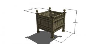 These custom versailles planter boxes are made from solid wood or exterior paint grade hardwood and substrates. Free Woodworking Plans To Build A Small Versailles Planter The Design Confidential