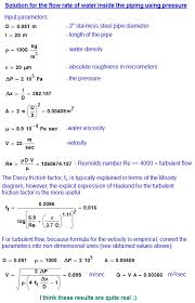 How To Calculate The Flow Rate Of Water Inside The Piping