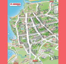 St Andrews Map St Andrews Scotland Mappery St Andrews Scotland Tourist Map Scotland Map