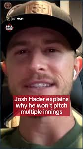 Josh Hader explains his business decision to stop pitching multiple innings  in the regular season. #mlb #baseball #padres #astros #brewers