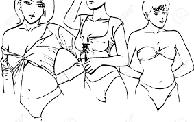How to draw woman body. Tutorial Of Drawing A Female Body Drawing The Human Body Step Stock Photo Picture And Royalty Free Image Image 147860445