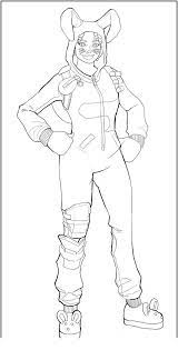 peau fortnite de bagarreur lapin des pages a colorier imprimables gratuites pour les enfants coloriage clown