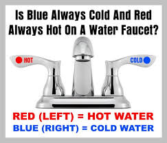 Detergents certainly increase the chances of successful stain removal first. Is Blue Always Cold And Red Always Hot On A Water Faucet