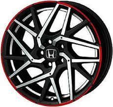 17 Inch Black And Orange Rims Pin On Original Factory Wheels Rims