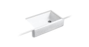 Maybe you would like to learn more about one of these? Whitehaven 35 Undermount Self Trimming Single Bowl Kitchen Sink W Tall Apron And Hayridge Design K 6351 Kohler Kohler