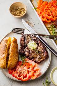 Feb 20, 2020 · modified: Grilled Rib Eye Steak With Baked Potato Garden In The Kitchen