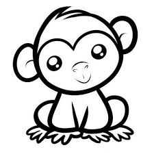 Check spelling or type a new query. Gambar Kartun Lucu Hitam Putih Monkey Coloring Pages Animal Coloring Pages Easy Animal Drawings