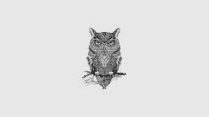 Tattoo inks have been described as remarkably nonreactive histologically. Hd Wallpaper Minimalism Monochrome Owl Tattoo Wallpaper Flare