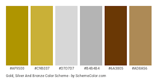 Gold Silver And Bronze Color Scheme Brown Schemecolor Com