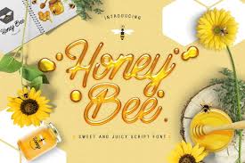 Every single letters have been carefully crafted to make your designs looks better. Honey Bee Free Font Download