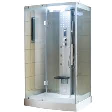Ariel Ws 300 48 In X 36 In X 85 In Steam Shower Enclosure Kit In White Ws 300 Shower Enclosure Kit Steam Shower Enclosure Shower Enclosure