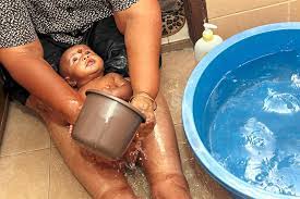 2 parts each of pudina, cucumber seeds and kasturi manjal. Baby Bath Indian Style Malaysia Traditional Indian Baby Bath Services