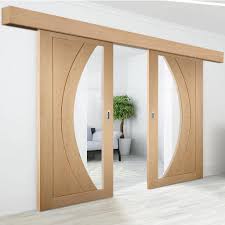We will work with you to find something that will be perfect! Double Sliding Door Wall Track Salerno Oak Doors Clear Glass U