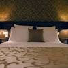 Bed frames are typically made of wood or metal. 1
