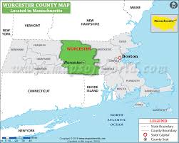 Massachusetts is the 7th smallest by area and the 4th most densely populated state. Worcester County Map Massachusetts