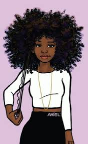Supporting black hair art and artists. 55 Amazing Black Hair Art Pictures And Paintings Black Girl Cartoon Black Love Art Black Girl Magic Art