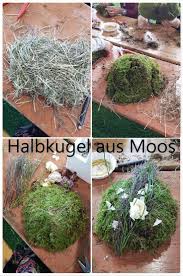 Diy Deko Mit Moos Einfach Selber Machen Dekoidee Aus Heu Draht Moos Und Bluten Basteln Und Kreativsein Schritt Fur Schritt An Diy Deko Bluten Basteln Deko