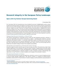 Savesave sample letter of request to conduct research for later. Briefing Paper On Research Integrity What It Means Why It Is Important And How We Might Protect It Science Europe
