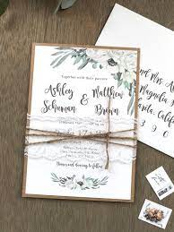 Rustic Floral Wedding Invitation Set Country Chic Spring Etsy Floral Wedding Invitations Trendy Wedding Invitations Lace Wedding Invitations