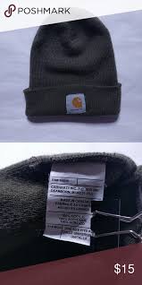 Carhartt One Size Beanie Dark Olive Green Dark Olive Green Carhartt Olive Green