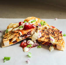 Macros for the whole quesadilla: Santa Fe Chicken Quesadilla Lisa G Cooks