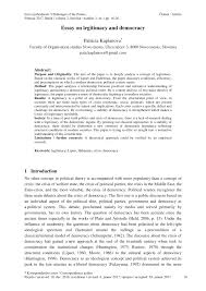 Pdf Essay On Legitimacy And Democracy