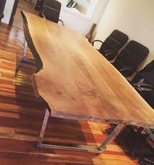 Dogal Gurgen Agacindan Yapmis Oldugumuz Toplanti Masasi Mobilya