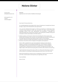 Dental lab technician cover letter sample. Medical Technologist Cover Letter Example Kickresume