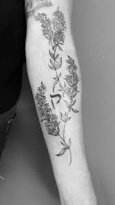Tatouage Hysope Fleur Sur Avant Bras Tattoo De Marine Facebook