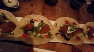 In a medium bowl, combine mayonnaise with crema, chipotle, paprika, and 1 tablespoon lime juice. Fanny Bay Oysters Too Briney For Us Tako Balls California Donburi Monkfish Tacos Ebi May Picture Of Nome Izakaya Toronto Tripadvisor