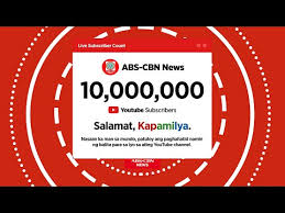Cruz with kapamilya actor jc santos. Media Abs Cbn News Reaches Milestone With 10m Subscribers On Youtube The Most Subscribed Filipino News Channel Adobo Magazine Online