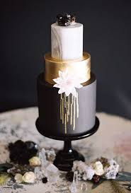 Black And Gold Marble Cake Three Tiered Black Gold And Marble Wedding Cake Beautiful Wedding Cakes Wedding Cakes Cake