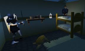 He is in the north west tower of the building. Defender Of Varrock The Runescape Wiki