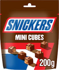 Caloric ratio pyramid™ this graphic shows you what percentage of the calories in a food come from caloric ratio pyramid for candies, masterfoods usa, snickers almond bar. Snickers Mini Cubes 200g 200g