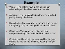 Imagery Writing A Book Reading Writing Kinesthetic